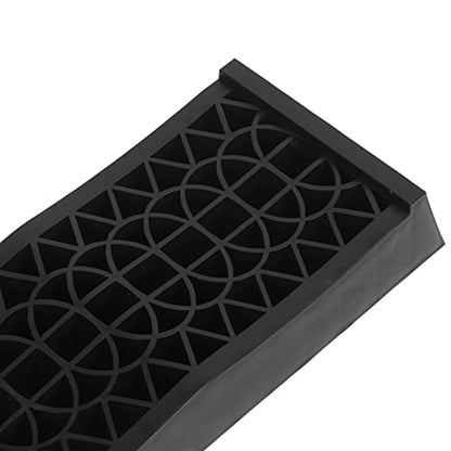 Brilluxa Vehicle Service Ramps, 1-Pair Drive-On Wheel Ramps and Tire Lift Platforms with 4400 lb Capacity for Oil Changes and Underbody Maintenance on Low-Profile Cars SUVs Trucks