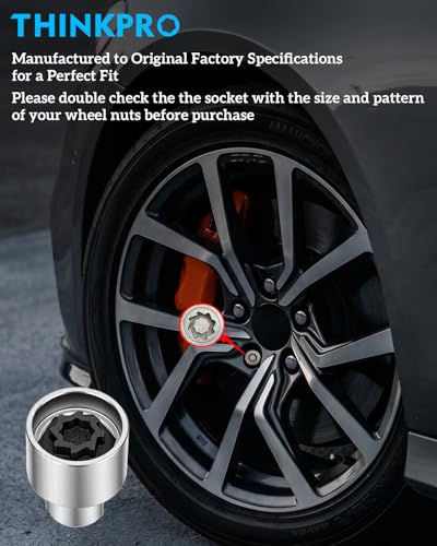 524 Wheel Lock Key,Lug Nut Key for Volkswagen | Wheel Lock Removal Kit Compatible With Vw Vag, Anti Theft Wheel Socket For Quick Removal of Locking Lug Nuts - style: volkswagen wheel lock key