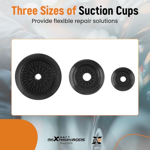 maXpeedingrods Car Dent Puller Air Pneumatic Dent Puller Set | Slide Hammer Puller with 3 Suction Cups 3.2” 4.7” 5.9”, Auto Body Dent Repair Kit, 24.2” Dent Removal Hand Tool