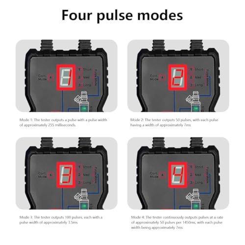 Fuel System Scan Tool Automotive Cleaning Tool Kit Injector Flush Cleaner Car Fuel Injector Tester Portable 4 Pluse Mode