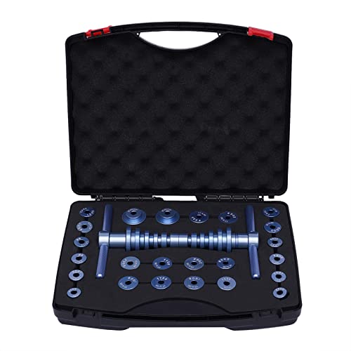 Bicycle Bearing Press Tool Kit,Bicycle Bearing Press Set, Professional Turning Point for Wheels Hub Universal Cycle Bearing Press Set with Carrying Case
