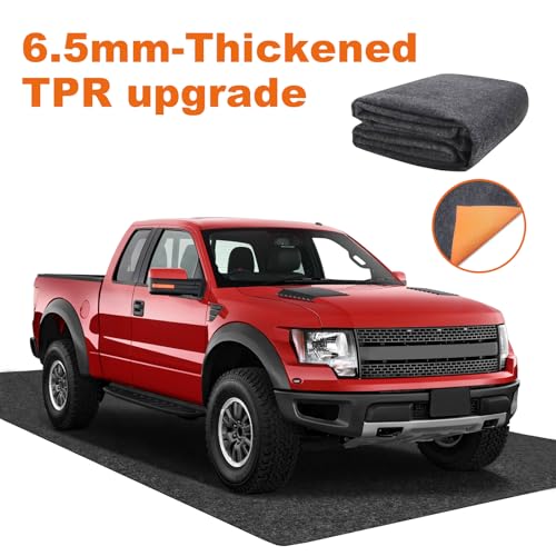 64×32In Heavy Duty Oil Spill Mat,6.5mm Thick Garage Under Car Mat,1/4" Waterproof Rubber Backing,Efficient Oil Absorption,Washable Reusable Durable Non-Slip - size: 2'8" x 5'4" (Square)
