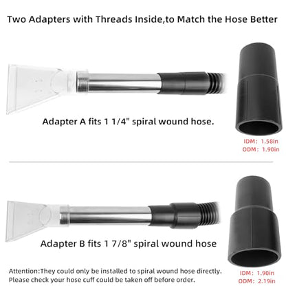 Shop Vac Extractor Attachment Vacuum Extractor Tool for Carpet Upholstery Car Detailing Wet Dry Carpet Extractor Wand