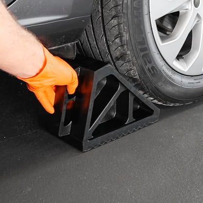 Sealey Wc02 Rubber Wheel Chocks 3.3Kg - Pair - size: 2.9Kg