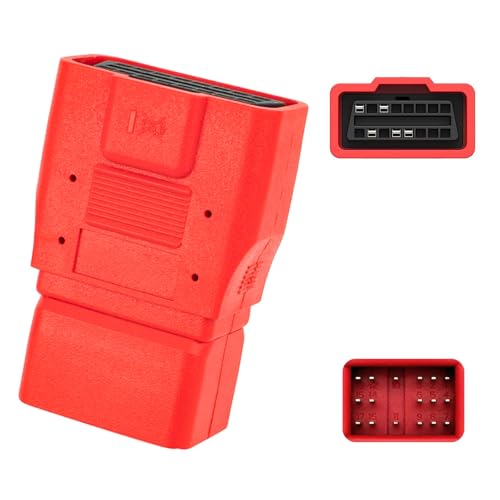 JUTA OBD Adapter Fit for Toyota 17-Pin OBD1 to 16-Pin OBD2 Connector Work with OBD-II Diagnostic Scanner