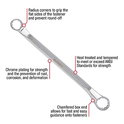 Sunex Tools 9950M Metric Double Box Wrench Set, 5 Piece - style: Metric Double Box Wrench Set