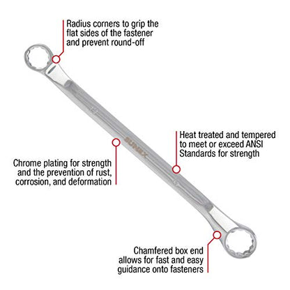 Sunex Tools 9950M Metric Double Box Wrench Set, 5 Piece - style: Metric Double Box Wrench Set