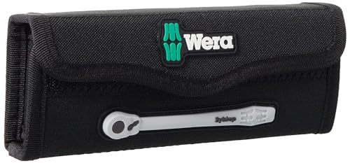 WERA 05004018001 8100 SA 8 Zyklop Metric Metal Ratchet Set with Switch Lever, 28 Piece, 1/4" Drive