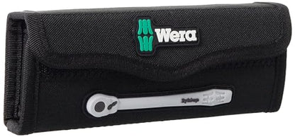 WERA 05004018001 8100 SA 8 Zyklop Metric Metal Ratchet Set with Switch Lever, 28 Piece, 1/4" Drive