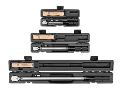 TEKTON 1/4, 3/8, 1/2 Inch Drive Micrometer Torque Wrench Set | TRQ95902