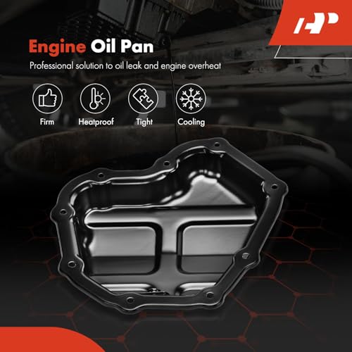 A-Premium Lower Engine Oil Pan Sump with Drain Plug | Compatible with Nissan Juke 2011-2017, Sentra 2017-2019, 1.6L Petrol, Reliable Oil Storage, Perfect Seal