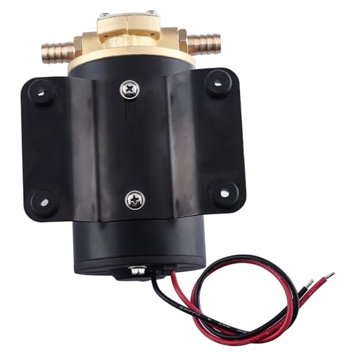 NovelBee Self Priming Impeller Pump,3.2GPM Gear Oil Pump,Self Priming Oil Change Extractor Pump for Diesel Lubricants Machinery Fuel Scavenge Oil Transfer (12V)