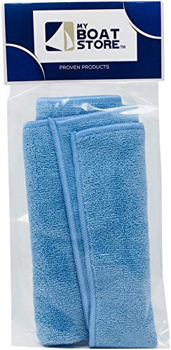 Bundle Includes 16 Ounce Bottles of Imar 301 Strataglass Cleaner, 302 Polish, 401 Yacht Soap with 1 Microfiber Detailing Cloth (4 Total Items)