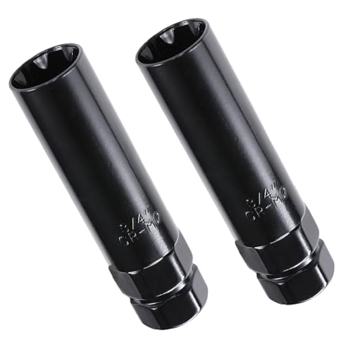 VEXPLO 2 Pack 7 Spline Lug Nut Key, Socket Wrench for Fuel Wheels Rims | 2 Pack 7 spline lug nut key socket set. Heavy duty replacement wheel lock key for Fuel truck rims, M14x1.5, 14x2.0 & 9/16" - color: Black, size: Two 7-Spline
