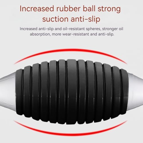 Manual Gasoline Siphon Pump Fuel Transfer Hose with Metal Clip, Multifunctional Liquid Suction Pump for Petrol, Oil, Water, Aquarium & Fuel Transfer - color: Classic 1m