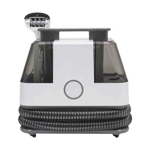 Upholstery Cleaner Machine 15KPa Portable Carpet Couch Deep Cleaner, Handheld Rug Spot Cleaner, Small Extractor Vacuum for Furniture Hand Held Sofa Shampooer for Car Seat Pet Stain (White)