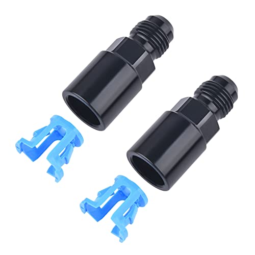 EVIL ENERGY 6AN Male to 5/16" SAE Quick-Disconnect Female Push-On EFI Fuel Rail Fitting 2PCS - size: 6AN to 5/16