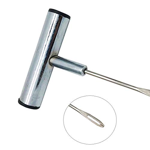 Stainless Steel T-Handle - Pro Heavy Duty Repair Tool, Tire Repair Tool for Tire Plug Kits for Car Truck Motorcycle Bycles