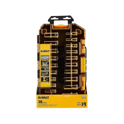 DEWALT DWMT73812 Tool Kit 3/8'' Drive Deep Socket Set, 20 Piece - size: One Size, style: 3/8" Drive