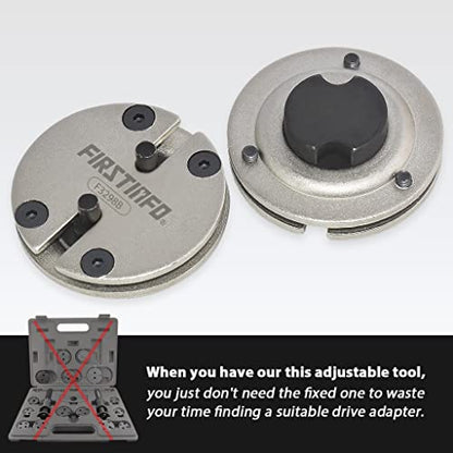 FIRSTINFO 2&3-Pin Adjustable Brake Caliper Piston Rewind Tool, 20-35mm | Market-wrench operation • Adjustable adapter • Pad replacement aid • Taiwan Patent Design - size: 2 & 3 Pin