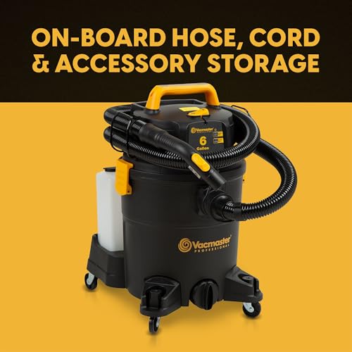 Vacmaster VK609PFR 0201 6 Gal 5.5 PHP 3-in-1 Wet/Dry/Upholstery Shampoo Vac - size: 6-Gallon