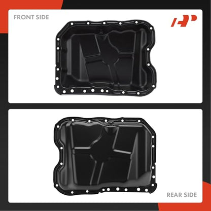 A-Premium 2.0L 2.4L Engine Oil Pan Sump with Plug, Gasket & Bolts, Compatible with Jeep Compass Patriot 2007-2017 & Dodge Journey 2009-2020, Avenger 2008-2014, Caliber & Chrysler 200, Sebring - style: Complete Oil Pan Kit