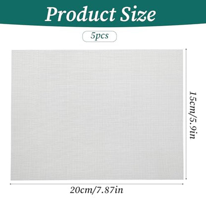 5 Pcs Welding Mesh Plastic Reinforcing Stainless Steel Wire Mesh Screen for Thermoplastic Repairs Weld Kit Silver Plastic Wire Mesh for Welding Car Repairing, 5.9 x 7.9inch