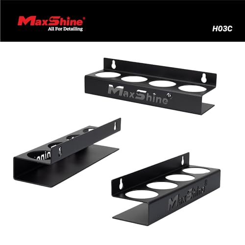 Maxshine Universal Detailing Ceramic Coating Holder – Wall-Mount Organizer Holds 4 Bottles (50–100ml) – Sturdy Lightweight Rack for Garage Storage & Mobile Use – Premium Auto Detailing Accessory