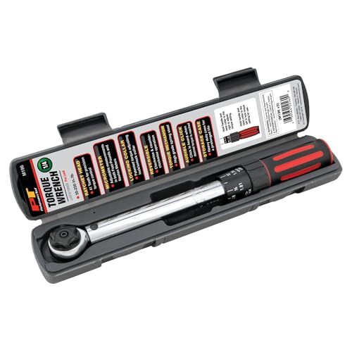 Performance Tool M196 1/4-Inch Drive Torque Wrench 250 inch/lb. - Dual Scale, Audible Click, Precision Ratchet - style: 1/4" Dr. Click Style (30-250 in/lbs)