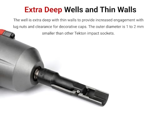 TEKTON 1/2 Inch Drive Impact Flip Socket Set | SIF92400 - size: 6-Piece