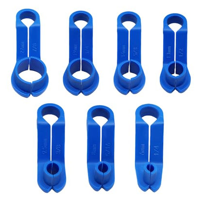 7PCS AC Fuel Line Disconnect Tool Set, Transmission Line Tool, Fuel Removal Tools Kit Includes 1/4 5/16 3/8 1/2 5/8 3/4 7/8 Inch, Quick Disconnect Remover Compatible with Ford Chevy Mazda