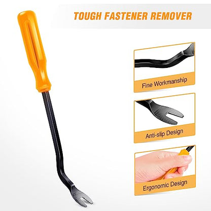 GOOACC 5 PCS Nylon Auto Trim Removal Tool Kit No-Scratch Removal Tool Kit for Car Clip Panel & Audio Dashboard Dismantle Yellow - color: Yellow, size: 5Pcs