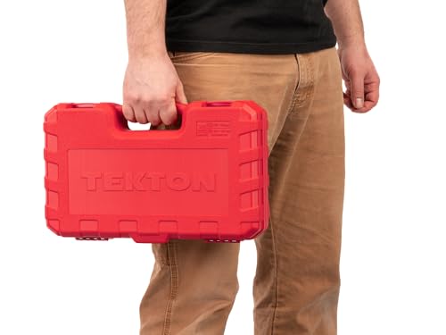 TEKTON 1/2 Inch Drive Axle Nut Impact Socket Set, 14-Piece | SID92341 - size: 14-Piece (27-39 mm), Case