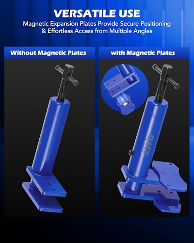 Orion Motor Tech Caliper Piston Compressor Tool, Universal Brake Caliper Tool for Multi Piston Brake Pad Spreader, Heavy Duty Brake Caliper Spreader Tool with Magnetic Expansion Plates & Hanger Hooks