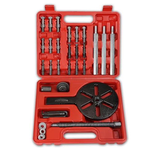 Bearing Puller Kit, Inner Hole 3-Jaw Puller with Curved Hook and Steel Collet Multi-Function Bearing Removal Tool