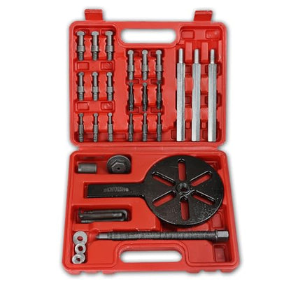 Bearing Puller Kit, Inner Hole 3-Jaw Puller with Curved Hook and Steel Collet Multi-Function Bearing Removal Tool