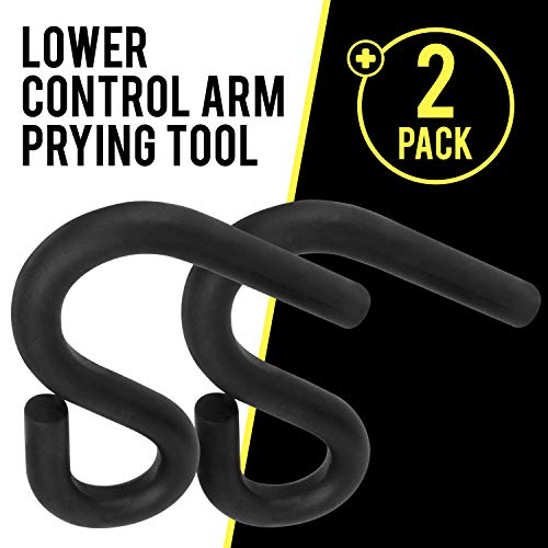 Mission Automotive 2-Pack Lower Control Arm Prying Tools - 7/8-Inch Pry Bar Hook Adapter - Automotive & Mechanic Tools for Front-Wheel Drive Vehicles, Bushing Removal & Control Arm Pry Hook