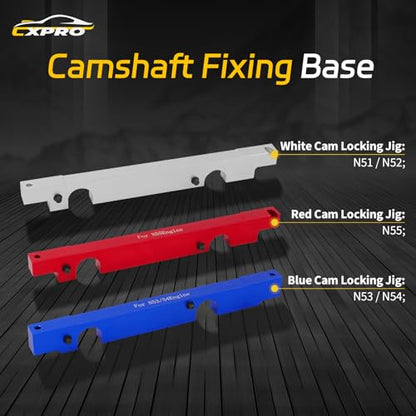 Camshaft Alignment Timing Tool Set, Engine Camshaft Timing Tool for BMW N51 N52 N53 N54 N55 Engine, 2.5/3.0 Chain Drive, Six-Cylinder, Twin Camshafts Petrol Engines