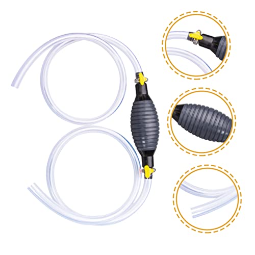 Manual Oil Transfer Pump Kit Hand Hose for Fuel Water Durable Reusable Design Excellent Suction for Cars Outdoor Use Lightweight Portable Siphon Tool