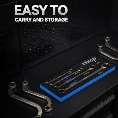 DISEN 2025 Upgraded 4-Piece E-Torx Wrench Set, Double Box End Wrench Set, CR-V Steel, Including E6*E8, E10*E12, E14*E18 and E20*E24 - style: 4 PCS