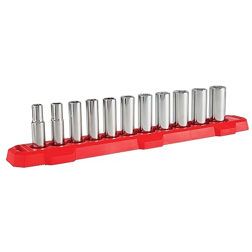 CRAFTSMAN Socket Set, Metric, 3/8" Drive, 6 Pt., 11Piece (CMMT12045) - size: 3/8" in, style: Metric