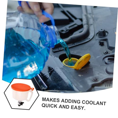 Cabilock Coolant Filling Kit with Leak Funnel for Car Cooling System Plastic Spill Auto Radiator Tool Easy Operation and Overflow Prevention for Efficient Vehicle Maintenance