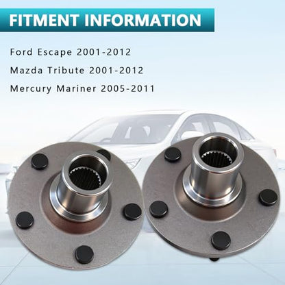 518515 Front Wheel Bearing Hub Assembly for Ford Escape 2001-2012, Mazda Tribute 2001-2012, Mercury Mariner 2005-2011 (2PCS) - size: 518515