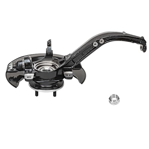 Detroit Axle - 2.4L Front Knuckles Tie Rods for 2003-2007 Honda Accord 2004 2005 2006 Steering Knuckles and Wheel Bearing Hub Assembly Outer Tie Rod Ends Replacement [Manual Transmission] - size: 4SU48821/Kit