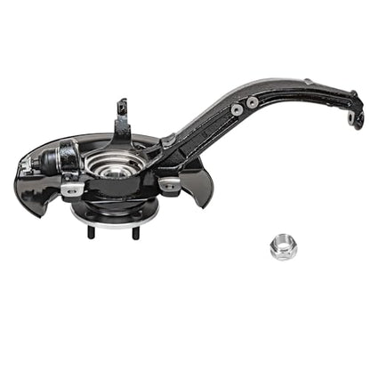 Detroit Axle - 2.4L Front Knuckles Tie Rods for 2003-2007 Honda Accord 2004 2005 2006 Steering Knuckles and Wheel Bearing Hub Assembly Outer Tie Rod Ends Replacement [Manual Transmission] - size: 4SU48821/Kit