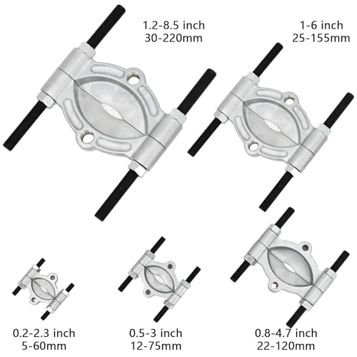 Bearing Puller Heavy Duty 1-6inch 25-155mm Gear Pinion Splitter Separator Tool for Wheel Hub Metric 40CR Steel Drop Forged Professional Remover for Universal Car Applications - size: 1-6inch