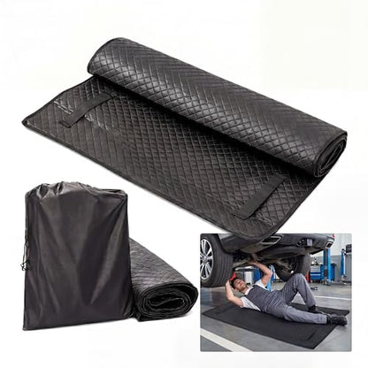 Rolling Creeper Mat, 60x28 Inch Foldable Under Car Repair Mat with Storage Bag, Portable Mechanics Pad for Low Clearance, Automotive Garage Ground Work Tool