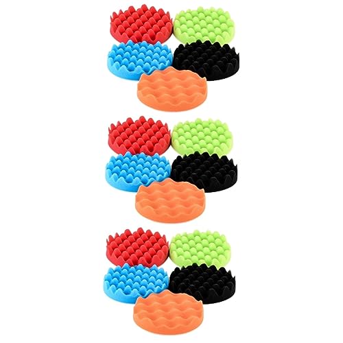 15pcs Polishing Pads for Car Buffing Compound Kit Wool Discs Car Detailing Accessories Bar for Auto Detailing Interior Accessories