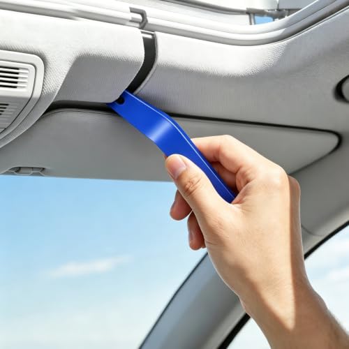 18Pcs Car Trim Removal Tool Kit Pry Tool Set, Panel Clip Pliers Door Panel Removal Tool Automotive Clip Removal Tool, Plastic Pry Tool Kit Auto with Valve Stem Caps for Car Interior Repair, Blue - color: blue