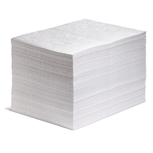 PIG Oil Mat - Oil-Only Absorbent Mat Pad - 200 Pads per Bag - 15" x 20" Pad - Absorbs up to 14 Ounces per Pad - MAT423 - style: Without Dispenser Box